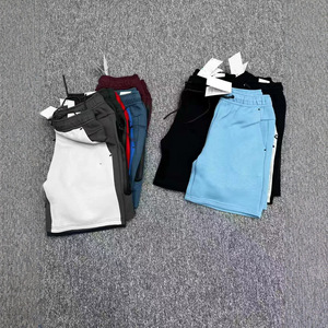 Nouveaux shorts de sport décontractés en coton tricoté avec cordon de serrage, 10 couleurs, avec logo - Product Image 3