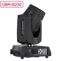 Projecteur à tête mobile Sharpy Beam GBR-B230 16/20 canaux DMX 230W 7R avec 17 gobos fixes, prisme à 16 facettes, 100 000 lumens