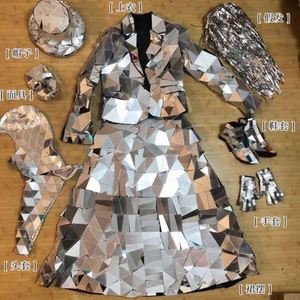 Disfraces de Hombre Espejo, Traje de Discoteca con Espejos, Disfraz de Espejo para Actuaciones, Reina Malvada para Mujer - Product Image 5