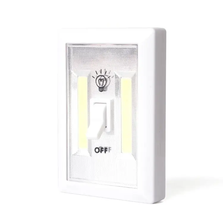 Mini COB Lamp Battery Operated Wall Night Indoor Switch Light Cabinet Lights For Home