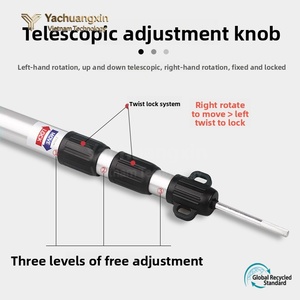 Adjustable 2-Section Telescopic Extension Beach Sunshade Tent Pole Aluminum Material for Tent or <b>Tarps</b> - Product Image 3