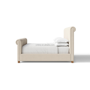 Base de Cama Tapizada FERLY Parisian con Cabecero y Pie de Cama con Detalles de Tachuelas, Lujo - Product Image 2
