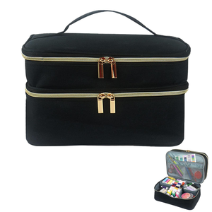 Boîte de rangement à double couche pour la couture, sac pour fournitures de couture, panier de couture - Product Image 1