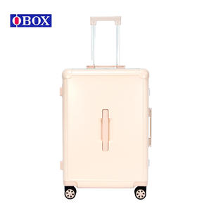 Maleta con Ruedas Obox de 24 Pulgadas, Silenciosa, Universal, con Candado, Unisex, para Viajes de Ocio, Color Negro Sólido - Product Image 5