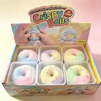 Jouet à presser à peau croustillante, Patte de chat croustillante, Donut au chocolat croustillant, Jouets squishy, Nouveauté, Jouet amusant anti-stress, Jouet à presser pour déstresser