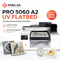 Imprimante UV à plat Pro 5060 A2 à double tête, machine numérique à jet d'encre pour l'impression de carreaux de céramique, d'acrylique, de verre et d'autocollants
