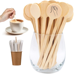 Agitateurs en bois biodégradables emballés individuellement en vrac, naturels, polyvalents et sans éclats pour la Russie Abbey's <span class=keywords><strong>Erdinger</strong></span> - Product Image 1