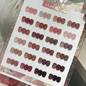 Milk Run 24 couleurs huile pour ongles adhésif 2025 automne/hiver nouvelle glace Transparent Jade graisse couleur blanchissant petit ensemble Nail Art - Product Image 2