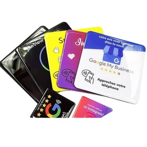 Autocollants de table NFC Kazhirun en PVC acrylique personnalisables pour Instagram, Snapchat, Google My Business, carte passive 0-10 cm - Product Image 1