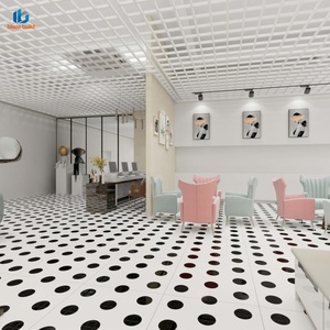 Oferta Especial: Baldosa de Porcelana Pulida 800x800mm con Diseño de Puntos Blancos y Negros para Decoración de Pisos - Product Image 4