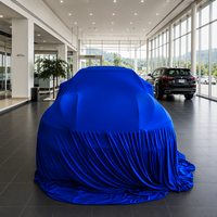 Housse de présentation de voiture sur mesure en satin de soie de luxe, tissu haute élasticité, logo de marque personnalisé