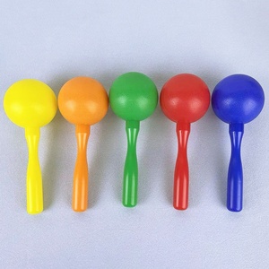 Wholesale Orff Percussion <b>Instrument</b> Colorful Plastic Maracas Children Rhythm <b>Musical</b> <b>Instrument</b> Rattle Rock Maracas Toy - Product Image 2