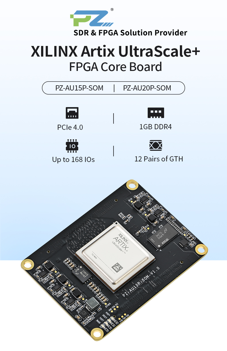 Puzhi PZ-AU15P-SOM FPGA Core Development Board - Xilinx Artix