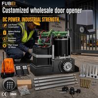Fubei - Abridor Automático de Puerta Corredera de 1000 kg con Energía Solar DC, Kit de Motor de 550w con Batería de Respaldo, Resistencia Industrial para Entrada