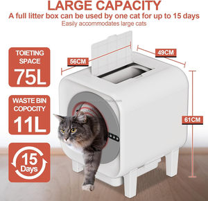 Gadgets para Mascotas 2026, Caja de Arena Automática con Rendimiento de Sellado Mejorado, Control por Aplicación, Bandeja de Arena Inteligente y Segura para Gatos Múltiples - Product Image 6