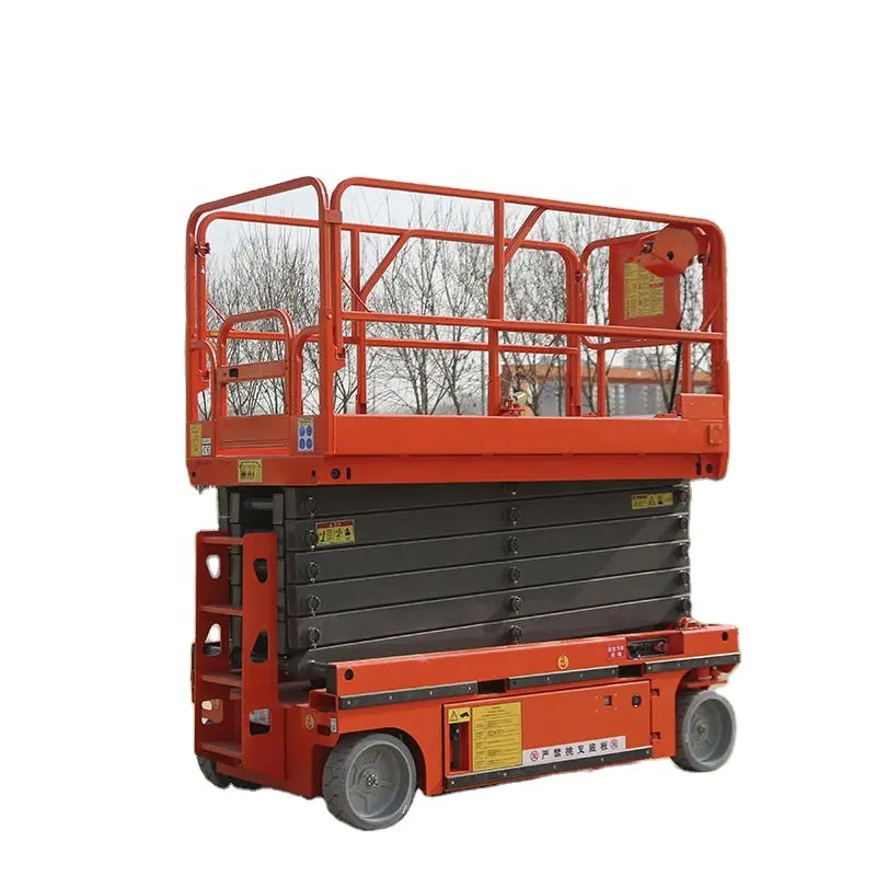 Daroo gunting pengangkat truk, platform pengangkat ketinggian tinggi elektrik hidrolik