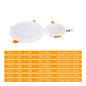 Faretto <span class=keywords><strong>LED</strong></span> da Incasso Ultra Sottile Rotondo 220V 3W 5W 7W 9W 12W 15W 18W SMD - Product Image 6