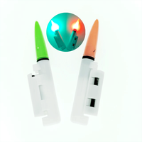 Bâton lumineux de pêche vert/rouge sans batterie, bâton lumineux LED pour la pêche, bâton lumineux Starlight, accessoire de pêche