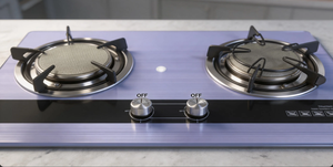 Piano Cottura a <span class=keywords><strong>Gas</strong></span> con Doppio Bruciatore e Vetro Temperato Integrato, Fornello a Infrarossi per Cucina Domestica - Product Image 6
