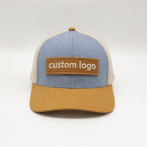 Casquettes de baseball en maille poly de haute qualité avec broderie de logo personnalisé sur patch, fabrication au Vietnam - Product Image 1