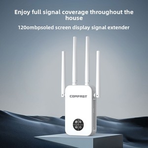 <span class=keywords><strong>COMFAST</strong></span> CF-WR762AC Répéteur et amplificateur WiFi double bande 1200 Mbps 2,4 GHz/5 GHz avec 4 antennes, couverture de 500 à 1000 m² - Product Image 1