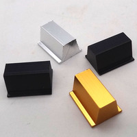 Disipador de Calor de Aluminio Anodizado de Alta Calidad, Aleta de Enfriamiento Mecanizada por CNC Personalizada para Electrónica de Potencia e Iluminación LED