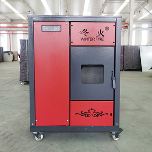 Estufa de acero independiente de diseño moderno de 25 KW <span class=keywords><strong>Chimenea</strong></span> de fuego real con caldera de <span class=keywords><strong>vapor</strong></span> de biomasa de madera Suministro directo de fábrica - Product Image 1