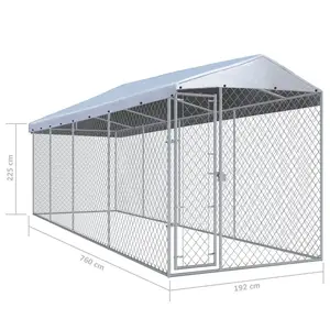Indoor Outdoor Freestanding Petyard Pet Dog Enclosure With Lockable Pet Door