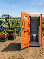 Toilettes portables modernes en HDPE, écologiques et durables, avec garantie de 5 ans, pour salles de bain, mariages en plein air, parcs et abris de voiture