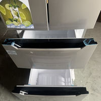 Réfrigérateurs HOMA 326L à 2 portes, style français, en acier inoxydable, commande électronique, norme énergétique européenne, réfrigérateur indépendant pour la cuisine à domicile