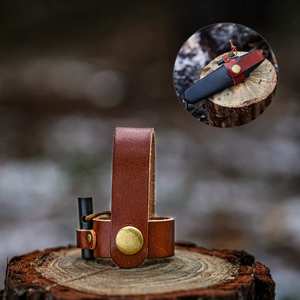 Funda de Cuero para Cuchillo Sueco MORA Adventurer, Funda Fija para Herramientas de Supervivencia, <span class=keywords><strong>Camping</strong></span> y Bushcraft, Componente Invertido de Cuero Vacuno - Product Image 1