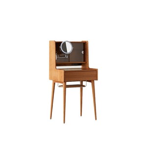 Solid Wood Dressing <b>Table</b> Cherry Wood 80cm With <b>Mirror</b> Bedroom <b>Vanity</b> Desk - Product Image 5