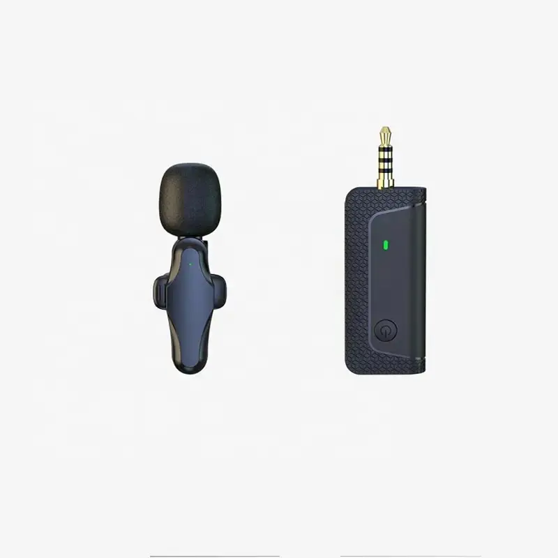 K35pro ใหม่ไมโครโฟน with1ไร้สาย3.5มิลลิเมตรปกคอเสื้อแบบไร้สายไมโครโฟนมินิเครื่องส่งสัญญาณและเครื่องรับสัญญาณสำหรับการสัมภาษณ์