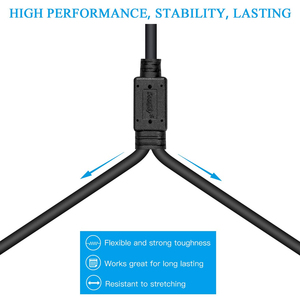 Câble adaptateur audio Doonjeiy de haute qualité, <span class=keywords><strong>XLR</strong></span> femelle vers double 6,35 mm 1/4 TS mâle, séparateur audio Y, convertisseur audio mono jack - Product Image 4