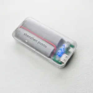 Altavoz Bluetooth de cristal transparente, altavoz estéreo de alta fidelidad con luz Led colorida, Tws