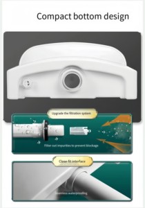 <span class=keywords><strong>Cisterna</strong></span> de Inodoro 2 en 1 con Lavabo y Grifo, Tanque de Inodoro Montado en la Pared con Ahorro de Agua - Product Image 5