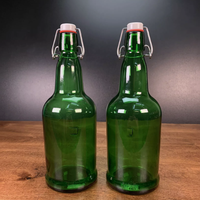 Bouteille légère de 520g pour boisson au gingembre vert de 750ml, bouteilles à bouchon basculant de 750ml, bouteille de bière avec bouchon basculant, pression de remplissage 1.4Mpa