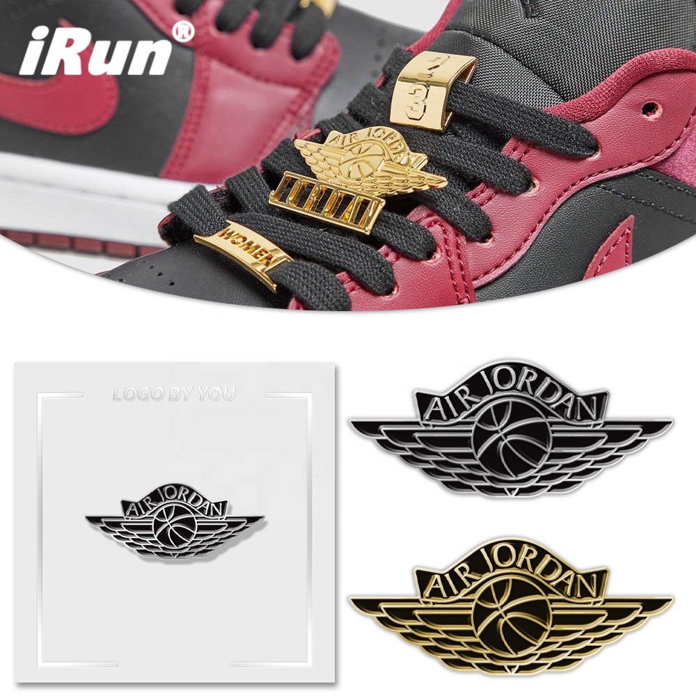 IRun модные аксессуары для кроссовок, ювелирные изделия, позолоченные блестящие металлические шнурки, подвески для обуви