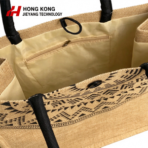 Bolsa de Yute Personalizada con Cierre de Botón, Reutilizable, Resistente, Natural, para Compras, Regalos y Boutiques, Venta al Por Mayor - Product Image 3