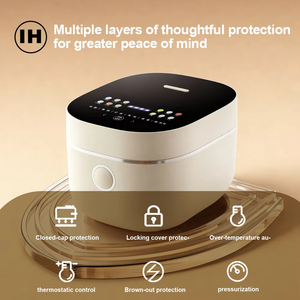 Olla Arrocera Multifuncional de 5L con Recubrimiento Cerámico de 360g, Calentamiento IH, Interior de Acero Inoxidable, Función de Mantener Caliente Automática - Product Image 1