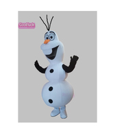 Offre Spéciale personnalisé unisexe adulte Olaf mascotte Costume bonhomme de neige style de caractère pour Halloween vacances et promotions