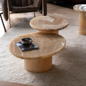 Kumusi ריהוט מודרני שולחן צד כריסולייט מודרני עבור מלון חדר שינה או סלון שולחן קטן טבעי ספה - Product Image 5