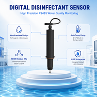 Capteur de désinfection en ligne au chlore et à l'ozone RS485 pour la surveillance de l'eau du robinet, des alimentations en eau secondaires et des piscines