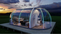 Nouvelle conception de dôme transparent imperméable, maison bulle transparente, tente igloo en polycarbonate