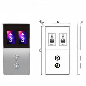 Panel de Control LOP <span class=keywords><strong>para</strong></span> Elevador <span class=keywords><strong>Dúplex</strong></span> de Altura Completa, Panel de Control COP/Montado en Pared, Panel de Operación en Panel (HOP) de Acero Inoxidable con Botón Pulsador, Buen <span class=keywords><strong>Precio</strong></span> - Product Image 5
