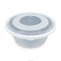 Conteneur alimentaire jetable de 3500 ml avec couvercle - Boîte de restauration en PP de qualité alimentaire, étanche, sans BPA, micro-ondable et recyclable, design moderne