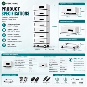 Sistema de Energía Solar Fuera de la Red con Batería Apilable de Alta Capacidad - Product Image 1