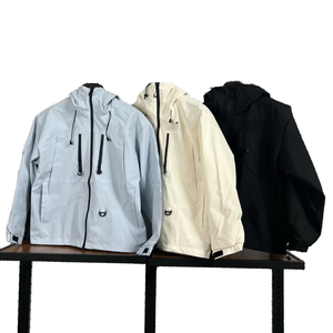 Unisex Custom Windproof <b>Winter</b> Windbreaker <b>Jacket</b> with Zipper Printed Woven -Tex <b>Waterproof</b> for Outdoor Hiking - Product Image 1