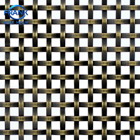 Maille décorative architecturale en acier inoxydable tissé de toutes couleurs, diamètre du fil 2,5~3,5 mm, en PVDF, pour écrans de séparation domestiques