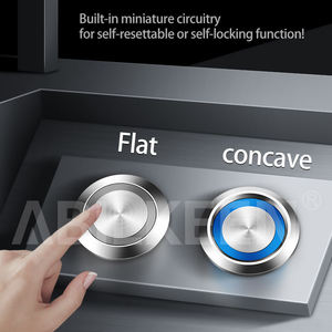 Abilkeen 16Mm 19Mm 22Mm Verzegelde 12V 24V Waterdichte Drukknop Piëzo-Elektrische Schakelaar Led Licht Touch Capacitieve Schakelaar - Product Image 4